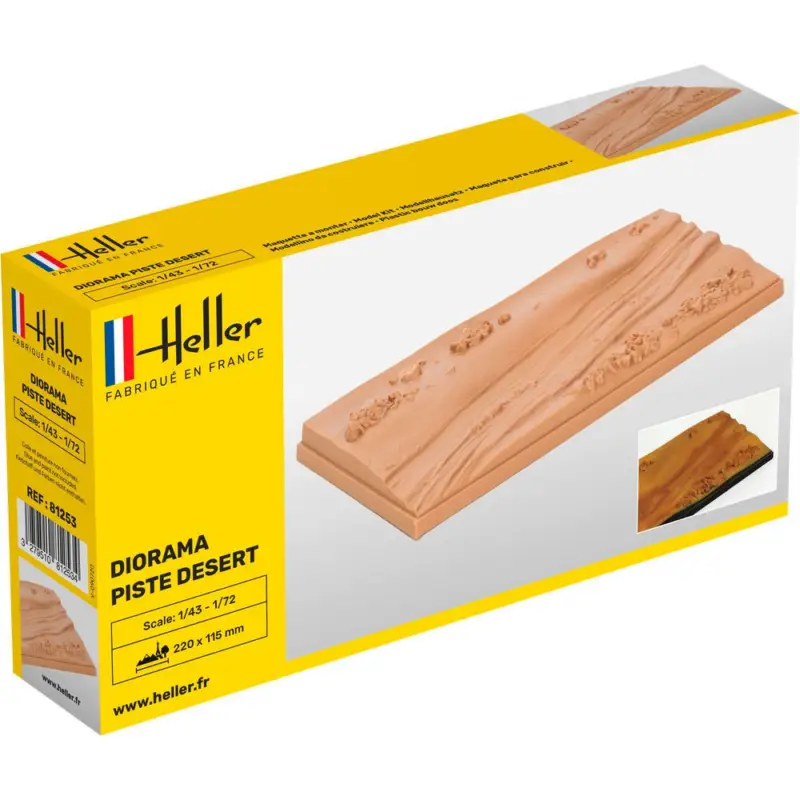 Nouveauté Socle diorama PISTE DESERT1/48 HELLER