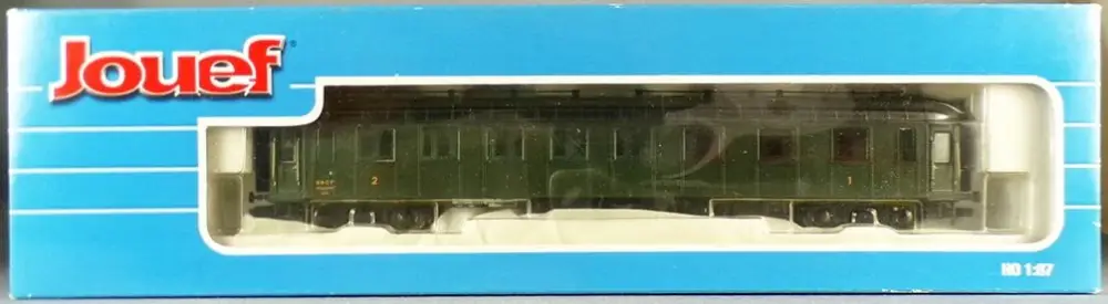 Jouef HJ4026 Ho Sncf Voiture Ocem R. A. A3B5 myfi 5857 1ère/2ème Classe Livrée Vert Toit Noir Epoque III Proche Neuve Boite Haute Qualité
