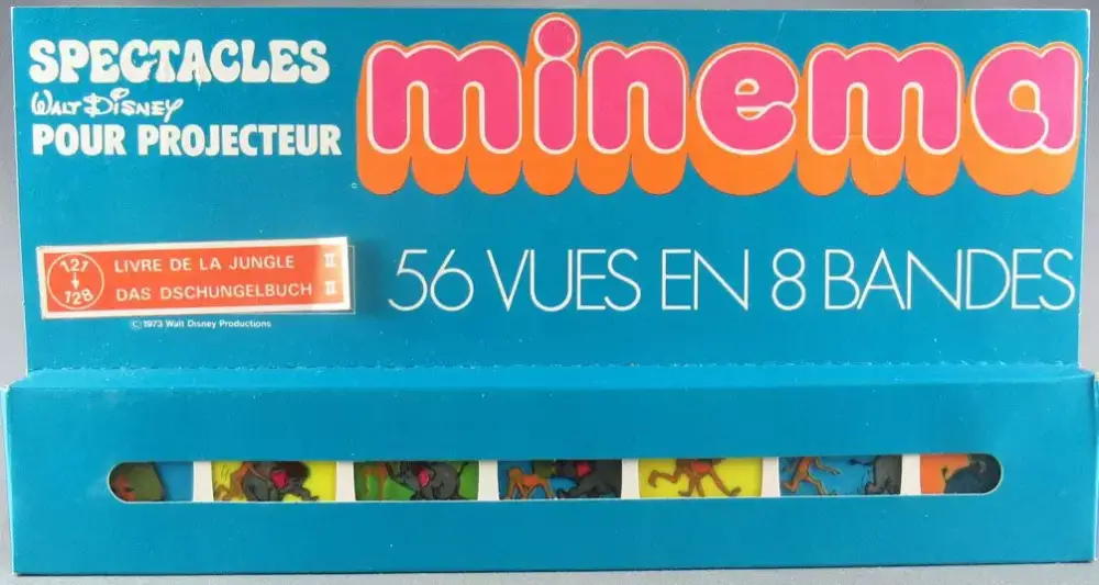 Le Livre de la Jungle - Meccano France - Minema Série II 8 Bandes 56 Vues Fixes Couleur Neuf Boite Seulement Aujourd'hui