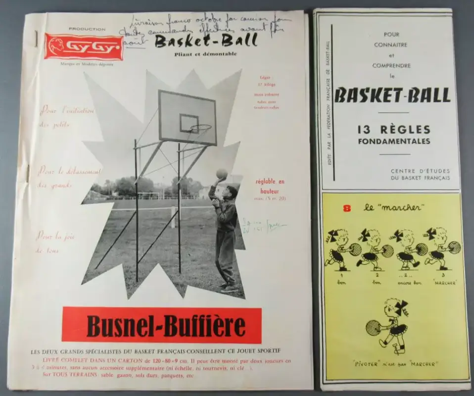 GyGy Catalogue Années 60 Kart Nautique Jouet Sportif Bascule Disney Baskett-Ball Busnel Buffière Prix Cassé
