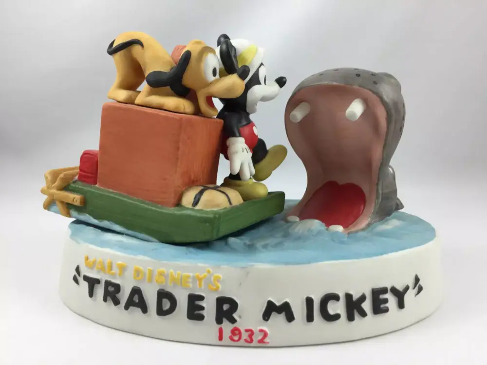 Top Vente Mickey Trader 1932 - Statuette Porcelaine Edition Limitée (Made in Japan)