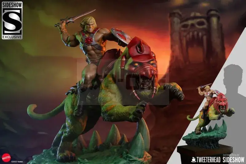 Meilleure Vente Masters Of The Universe Figurine He-Man And Battle Cat Classic Deluxe 59 Cm