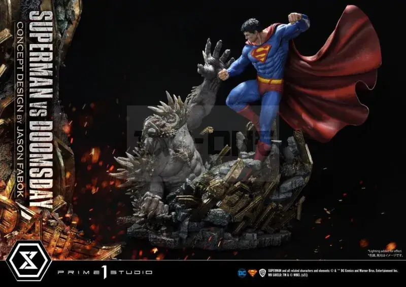 Meilleur Choix Dc Comics Figurine 1/3 Superman Vs. Doomsday By Jason Fabok 95 Cm