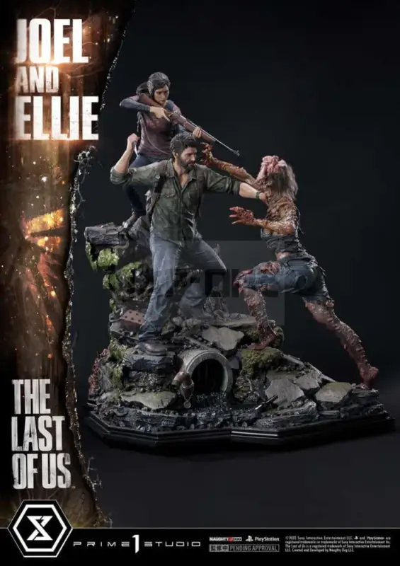 Meilleur Prix The Last Of Us Part I Figurine 1/4 Ultimate Premium Masterline Series Joel & Ellie (The Last Of Us Part I) 73 Cm