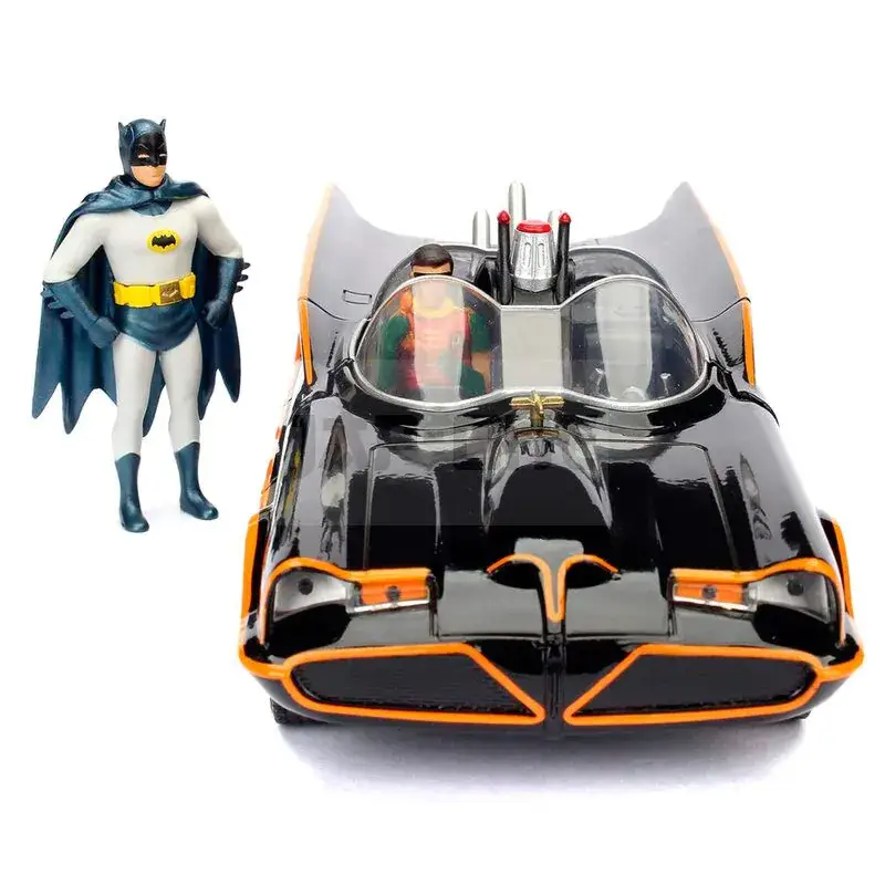 Dc Comics – Batman 1966 Batmobile + Figurine Metal Die-Cast – 1:24 Nouvel Arrivage