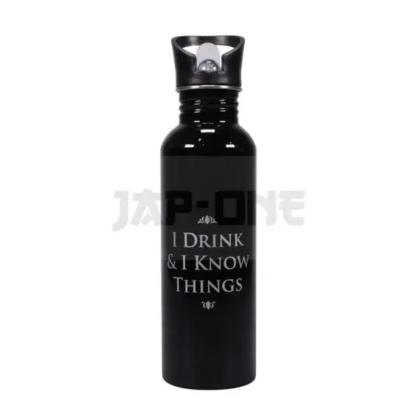 Game Of Thrones – Water Bottle Metal – I Drink & I Know Things Acheter Direct