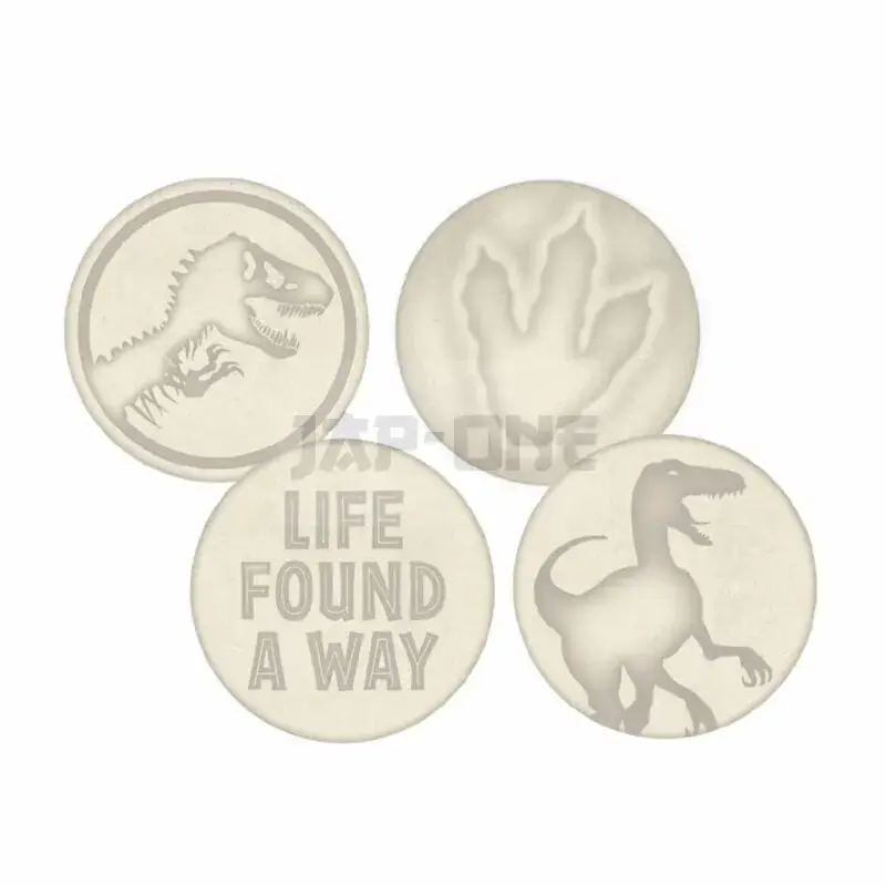 Jurassic Park – Set De 4 Dessous De Verre Haute Qualité