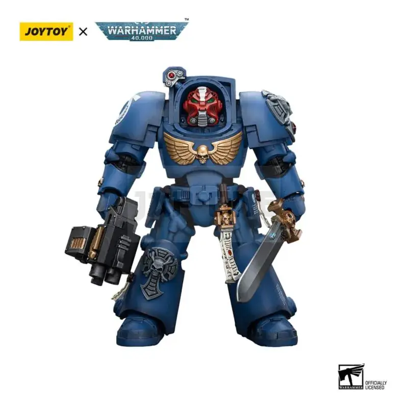 Warhammer 40K Figurine 1/18 Ultramarines Terminator Squad Sergeant With Power Sword And Teleport Homer 12 Cm Meilleur Prix