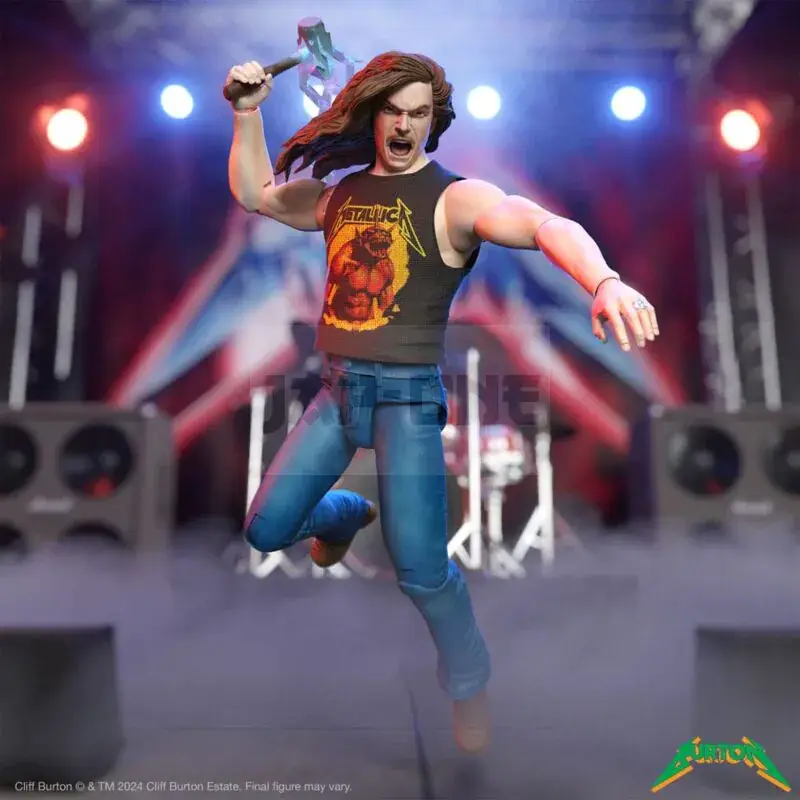 Metallica Wave 2 Figurine Ultimates Cliff Burton 18 Cm Authentique