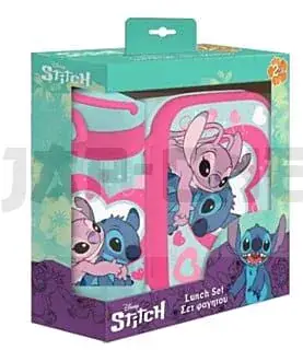 Nouvel Arrivage Stitch & Angel – Set Boite À Tartines + Bouteille En Aluminium 500Ml