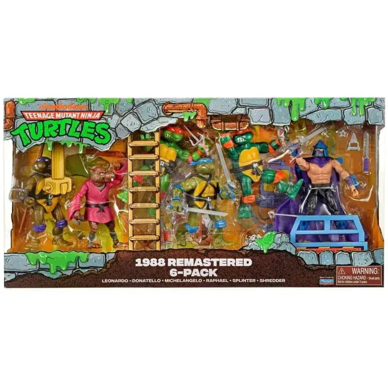 Bon Marché Les Tortues Ninja 6 Pièces Des Figurines 1988 Remastered Heo Eu Exclusive