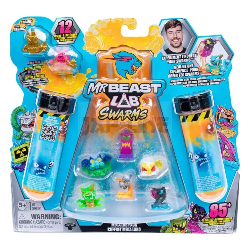 Nouvel Arrivage Mr. Beast Lab Swarms Assortiment Pack 12 Figurines Mega Lab 4 3 Cm (4)