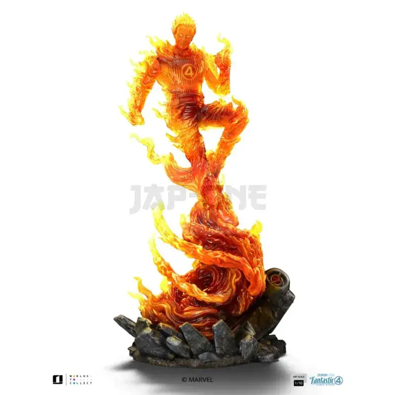 Prix Choc Les 4 Fantastiques 2025 – Torche Humaine – Statue Art Scale 1/10 21Cm
