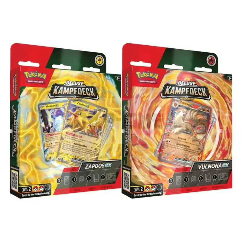 Pokémon Présentoir Deluxe Battle Deck März 2024 Display (6) *Allemand* Vente Flash