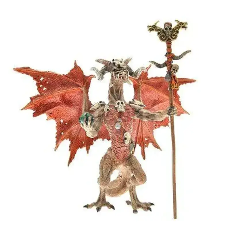 Gran Dragon Hechicero Rojo Figurine 12 Cm Pvc Dragons Réduction