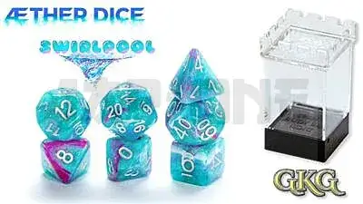 Aether Dice Swirlpool (7 Dice Set) Paiement Sécurisé