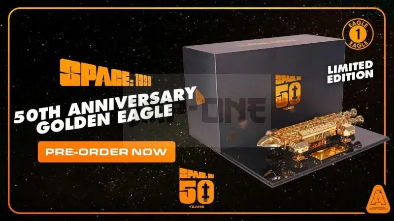 Dernier Modèle Space 1999 50Th Anniversary Golden Eagle 25 Cm