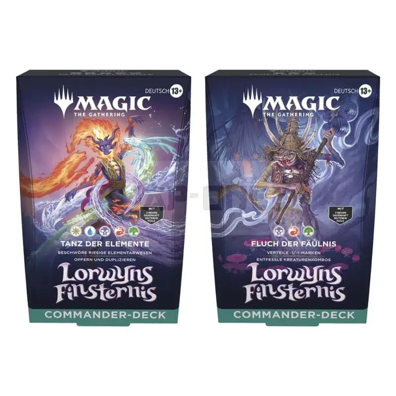 Solde Magic The Gathering Lorwyns Finsternis Présentoir Decks Commander (4) *Allemand*
