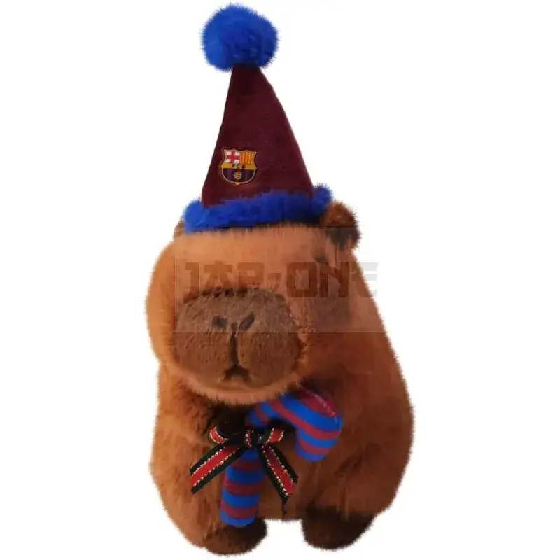 Solde Fc Barcelona Capibara Teddy Santa Hat 20Cm