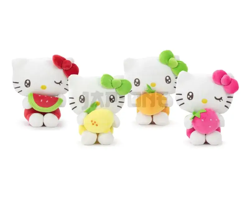 Hello Kitty – Fruits – Assortiment De 12 Peluches – 4 Modèles – 22Cm Remise