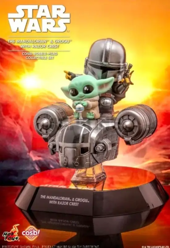 Solde Star Wars – Cosbaby – Wave 2 – Mandalorian & The Child With Razor