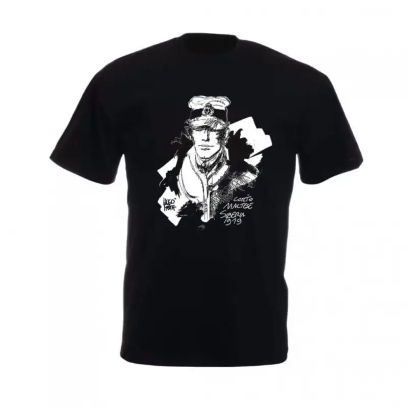 Prix Cassé T-Shirt Corto Maltese, Sibérie noir, taille XXXL