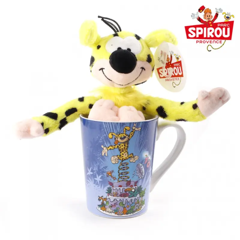 Prix Réduit Parc Spirou - Mug + Peluche Marsupilami