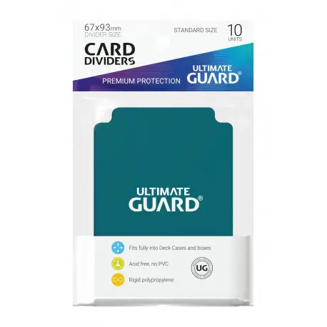 Intercalaires Bleus Pétrole Ultimate Guard, Lot de 10 Dernier Modèle