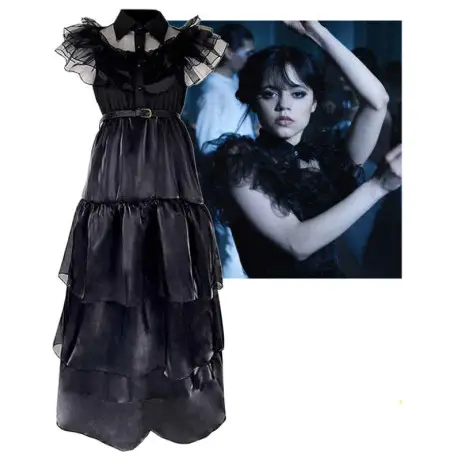 Costume Robe Robe de bal Mercredi Mercredi Retour Gratuit