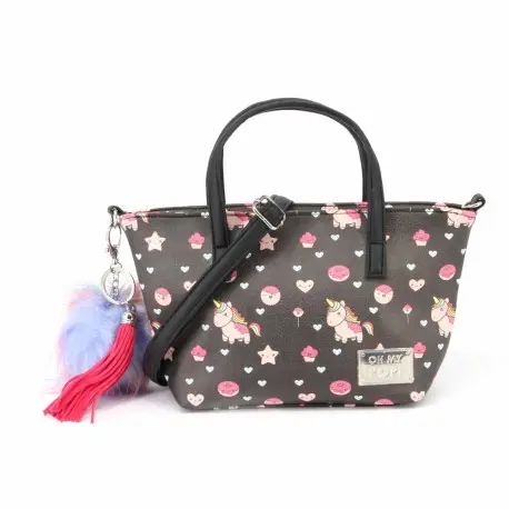 Commander Vite Sac à bandoulière Licorne noire Oh My Pop !
