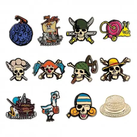 One Piece Présentoir de Badges Mystères (12) Promotion Saisonnière