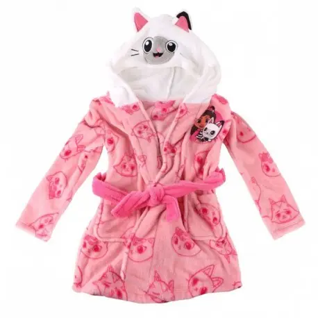 Peignoir en Coral Fleece Gabby's Dollhouse pour Enfants de 3 à 6 Ans Offre Spéciale