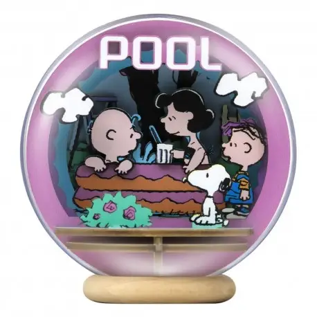 Maquette Peanuts Puremind Wooden Theater Globe Cool Pool Offre Exclusive