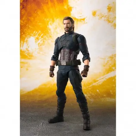 Expédition Rapide Figurine articulée Captain America Tamashii Nations Marvel Avengers