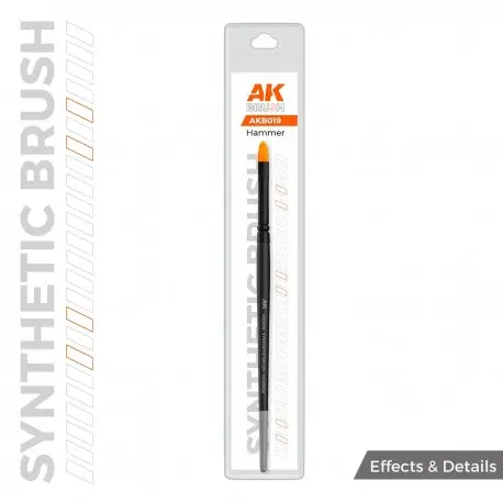 Pinceau Synthétique AK Hammer pour Modélisme et Beaux-Arts Offre Limitée
