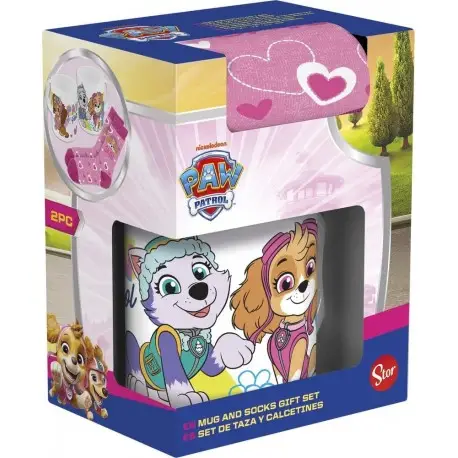 Seulement Aujourd'hui Ensemble Tasse et Chaussettes Paw Patrol Girl Go Skye
