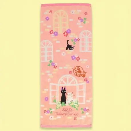 Paiement Sécurisé Serviette Kiki la Petite Sorcière 34 x 80 cm - Sweet Pink Jiji