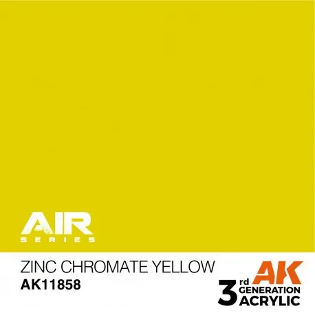Peinture Zinc Chromate Yellow AK Interactive AIR 17ml Usine Directe