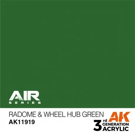 Pas Cher Peinture Acrylique Vert Radome & Wheel Hub 17ml AK-Interactive