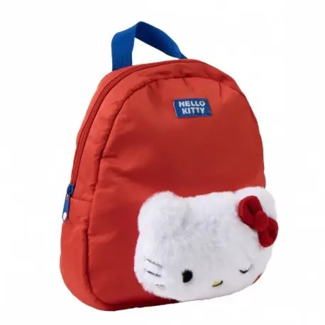 Sac à Dos Crèche Hello Kitty en Peluche - Rouge Haute Qualité