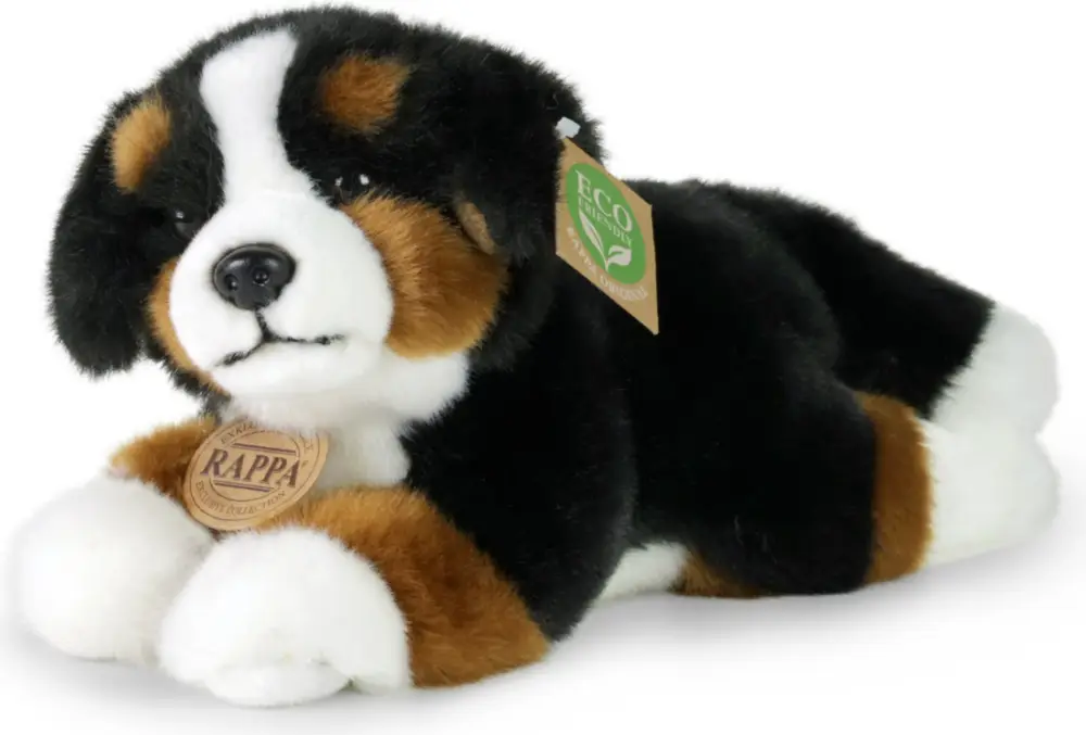 Petit Prix Chien de montagne bernois en peluche couché 23 cm ECO-FRIENDLY