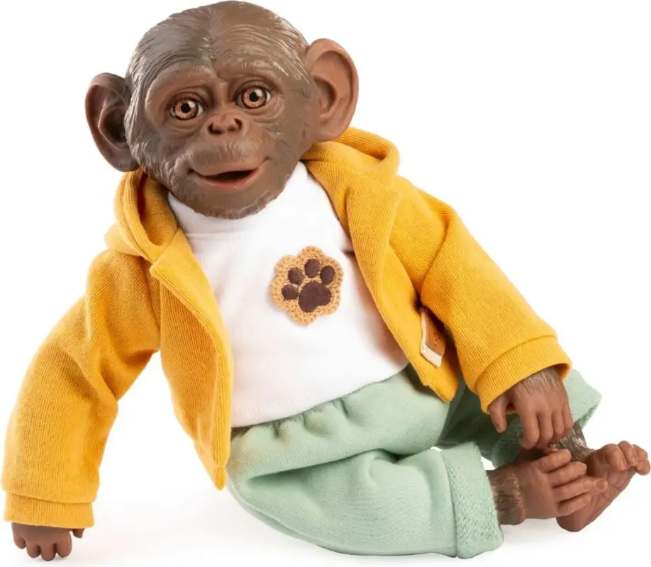 Guca 988 REBORN OPIČKA – bébé singe réaliste avec corps en tissu doux – 32 cm Meilleur Prix